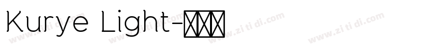 Kurye Light字体转换